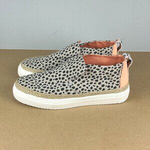 Hey Dude Women's Spotted Flats - Black and Tan